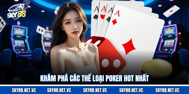 Khám phá các thể loại poker hot nhất