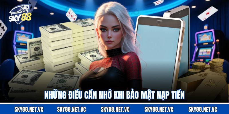 Những điều cần nhớ khi bảo mật nạp tiền